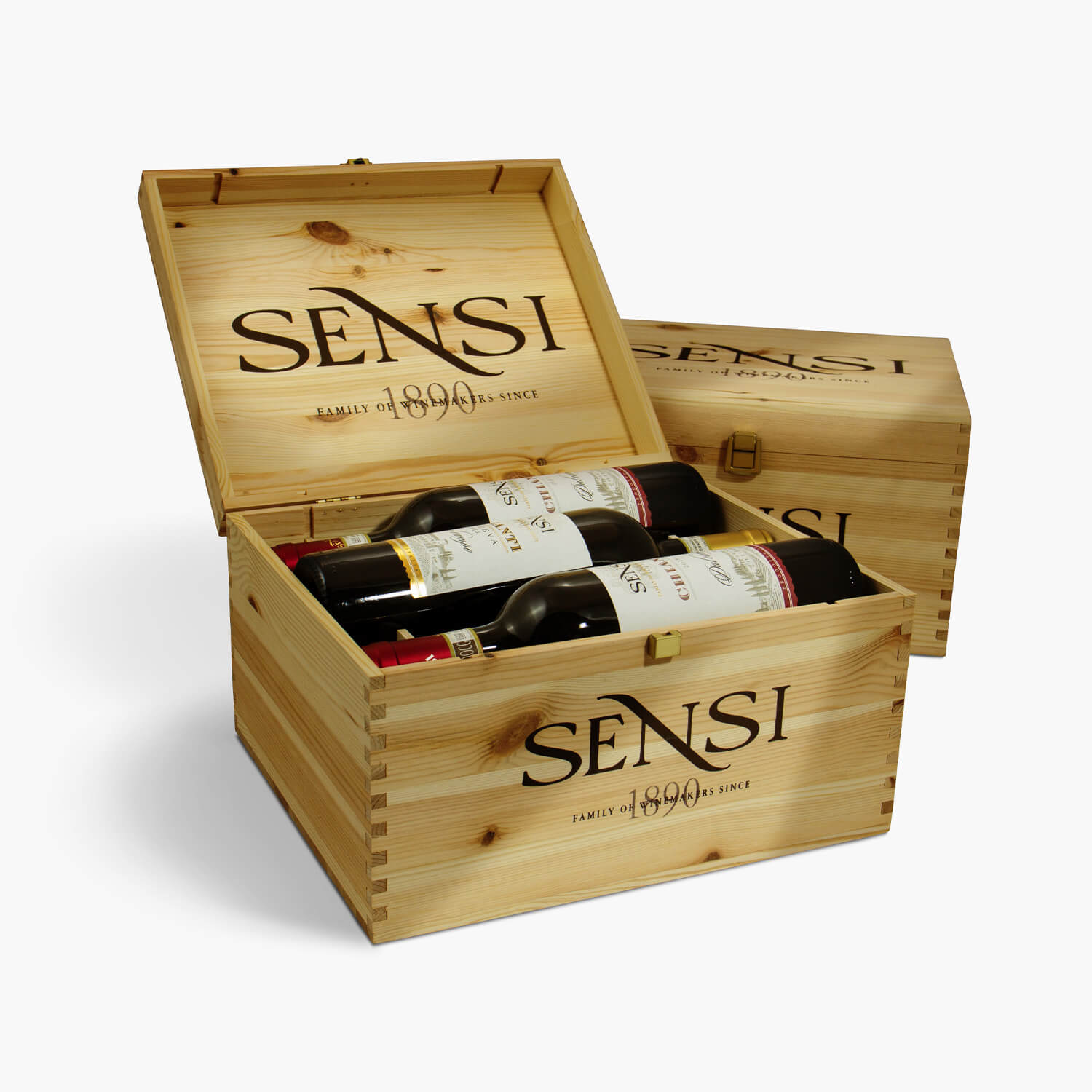 Sensi / Boîte en bois de 6 bouteilles